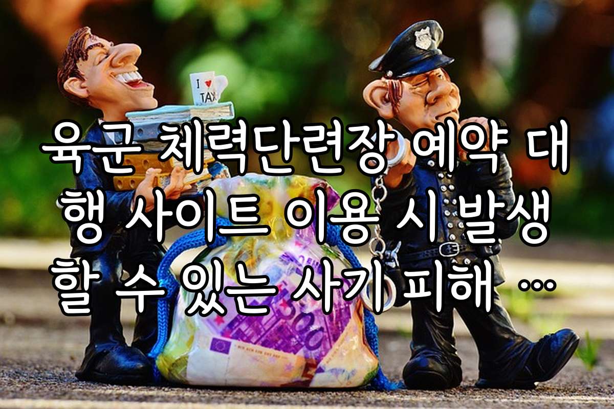 육군 체력단련장 예약 대행 사이트 이용 시 발생할 수 있는 사기 피해 주의