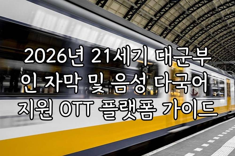 2026년 21세기 대군부인 자막 및 음성 다국어 지원 OTT 플랫폼 가이드