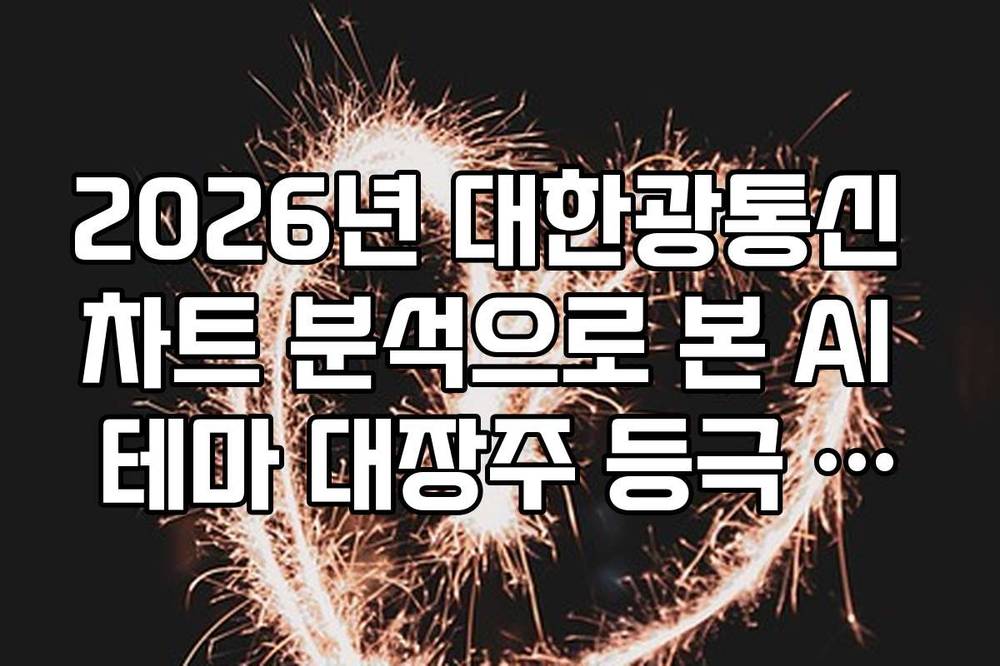 2026년 대한광통신 차트 분석으로 본 AI 테마 대장주 등극 가능성 정리