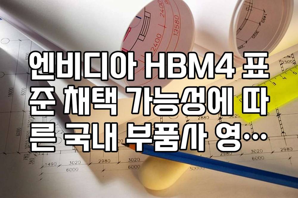 엔비디아 HBM4 표준 채택 가능성에 따른 국내 부품사 영향도 체크