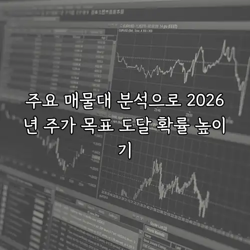 주요 매물대 분석으로 2026년 주가 목표 도달 확률 높이기