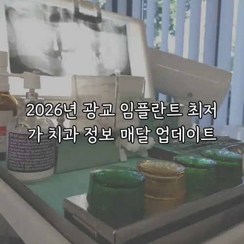 2026년 광교 임플란트 최저가 치과 정보 매달 업데이트