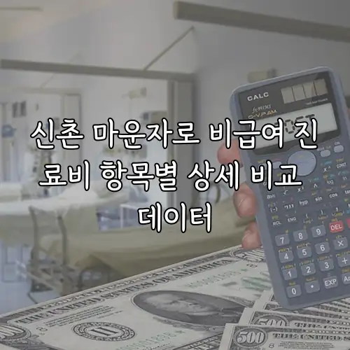 신촌 마운자로 비급여 진료비 항목별 상세 비교 데이터