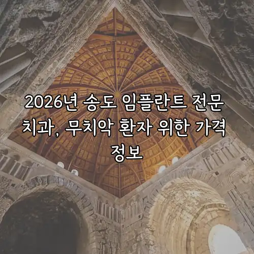 2026년 송도 임플란트 전문 치과, 무치악 환자 위한 가격 정보